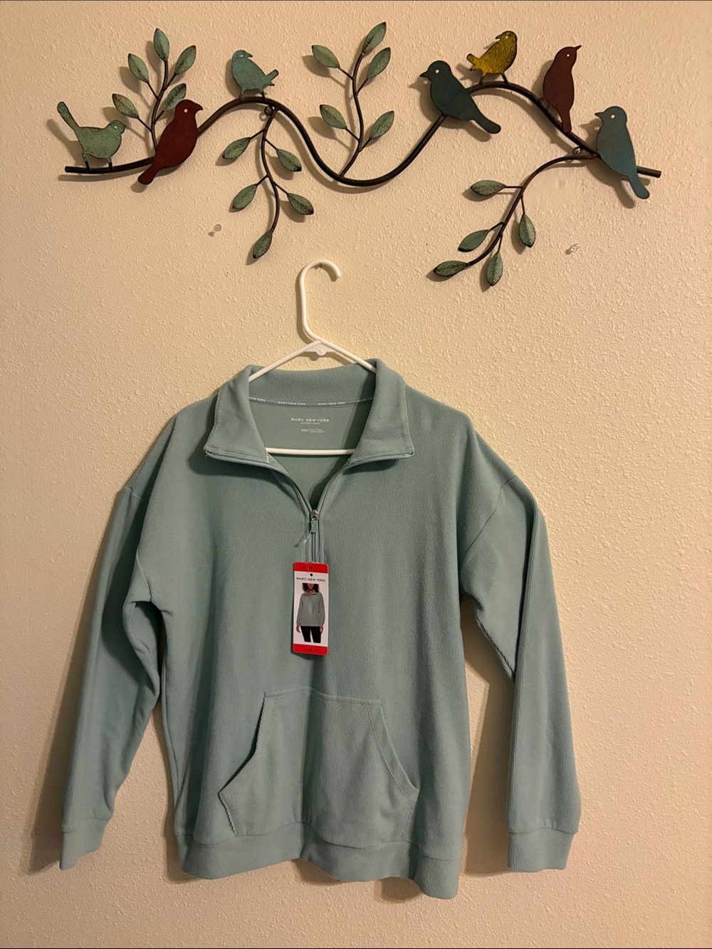 NEW Marc New York Sage Green Half-Zip Pullover Jacket